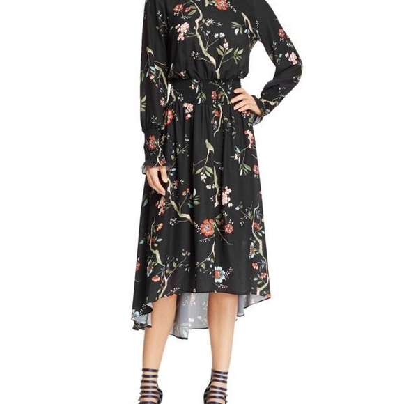 NANETTE LEPORE
Nanette MSRP $138 Floral Smocked High/low Dress Very Black sz 10 - Picture 4 of 16